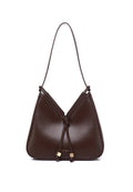 Norna Drawstring Shoulder Bag (Espresso)