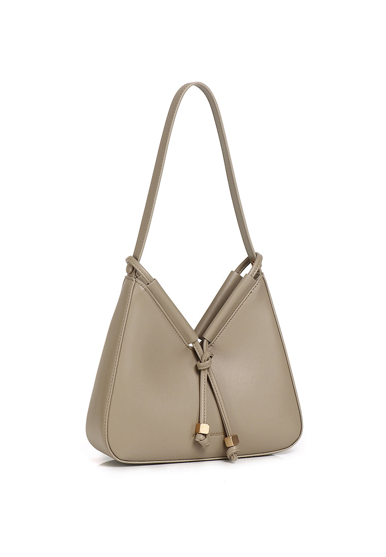 Norna Drawstring Shoulder Bag (Khaki)
