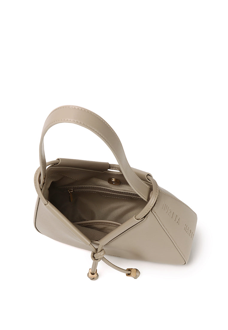 Norna Drawstring Shoulder Bag (Khaki)