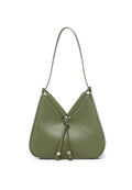 Norna Drawstring Shoulder Bag (Olive)