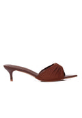 Hazeera Buckle Heels (Brown)