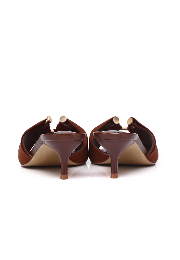 Hazeera Buckle Heels (Brown)
