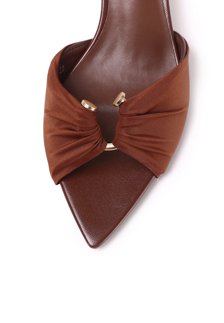 Hazeera Buckle Heels (Brown)
