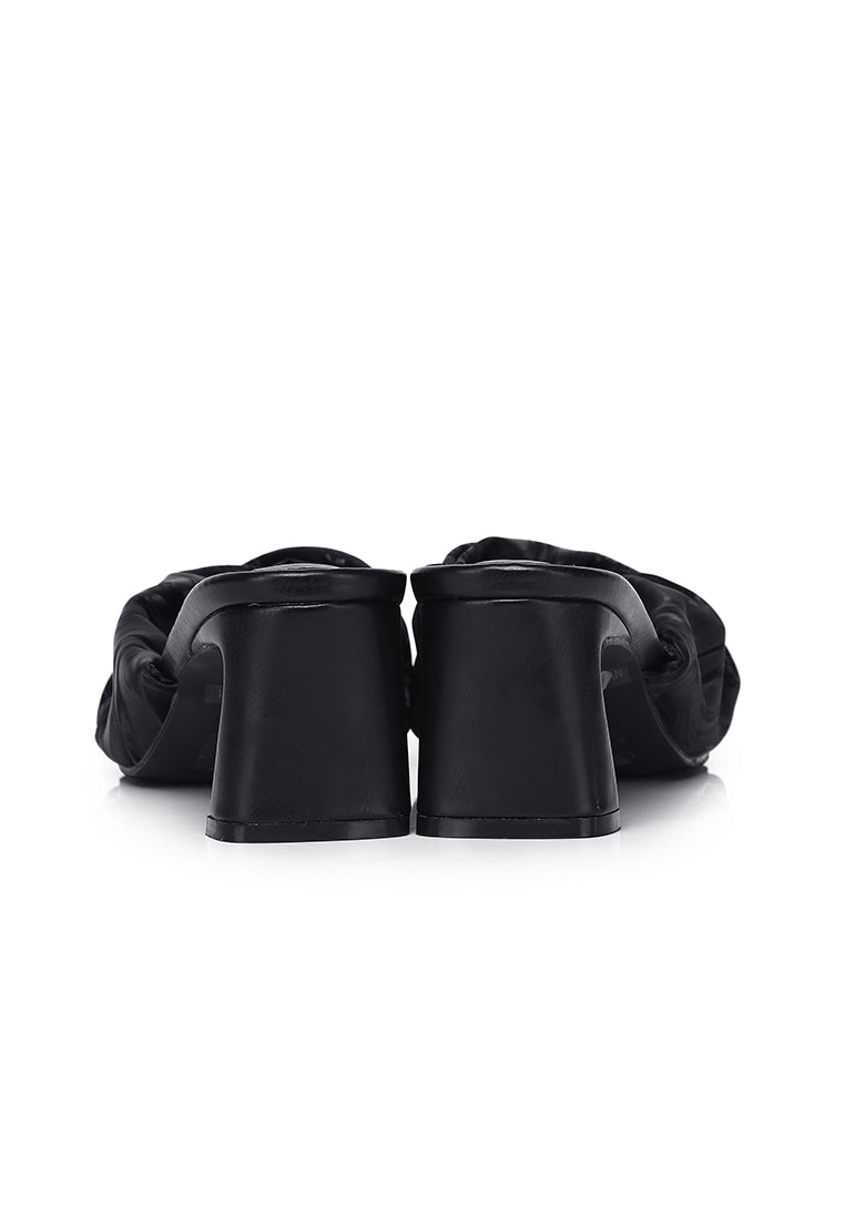 Hailey Slip Ons Mules (Black)