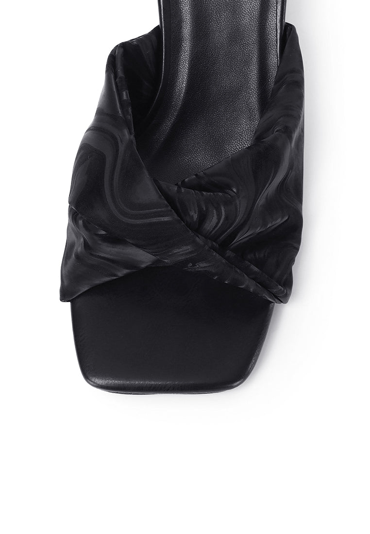 Hailey Slip Ons Mules (Black)