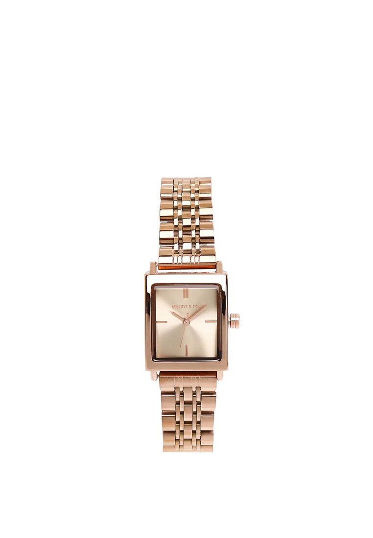 Sima Rose Gold Stainless Steel Analog Watch (Salmon)